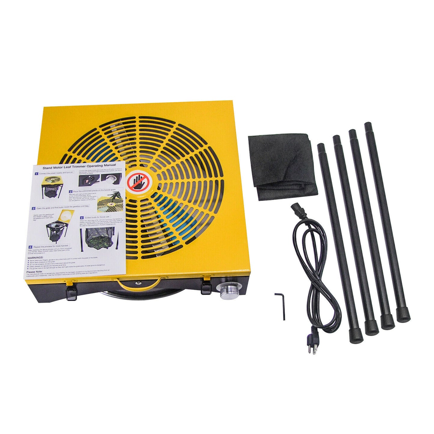 Tebaoyi 18" Electric Stainless Steel Bud Trimmer 110V Trimmer of Bud Leaf Trimmer
