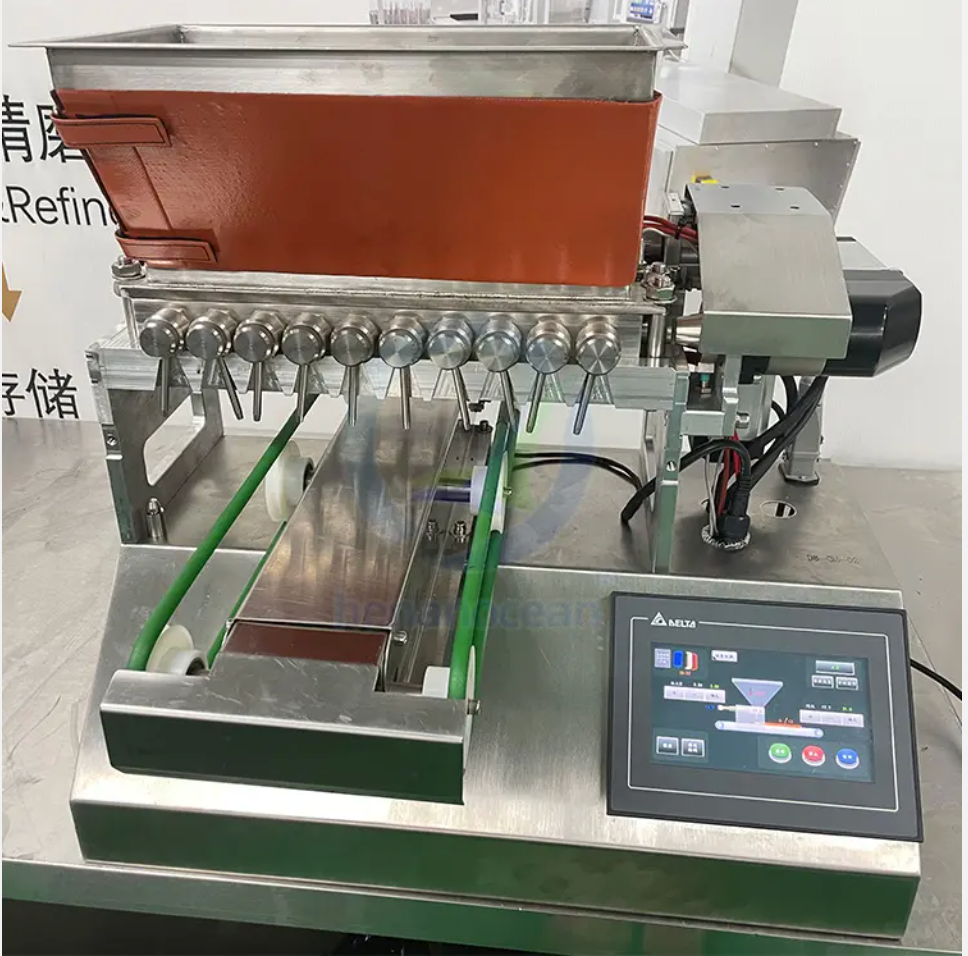 Automatic Gummy Machine Filling Depositor Maker Ball Bear Soft Sugar Mint Jelly Lollipop Small Hard Gummy Bear Candy Making Machine