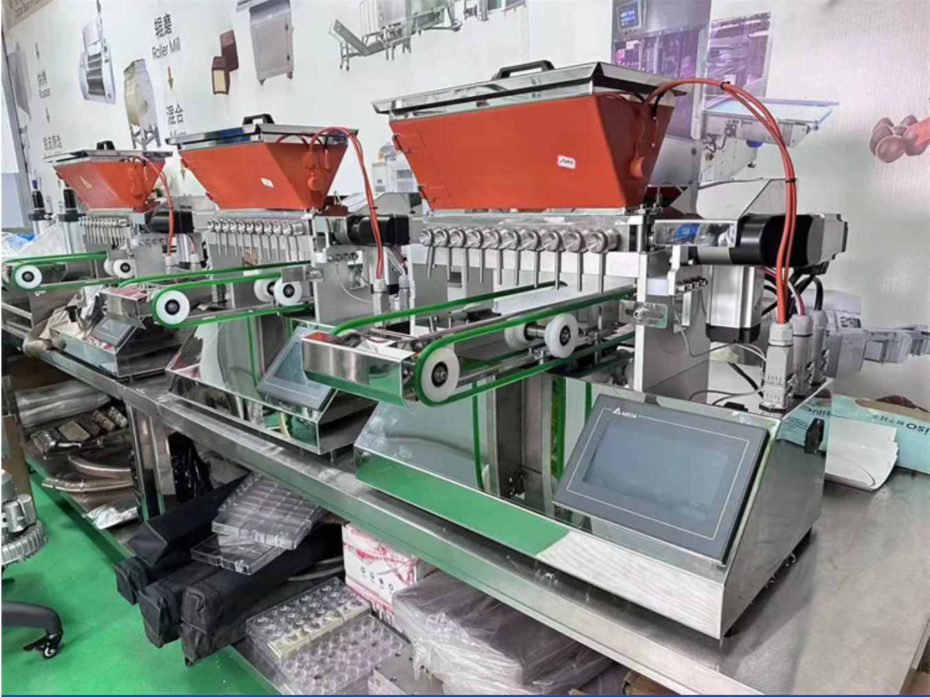 Automatic Gummy Machine Filling Depositor Maker Ball Bear Soft Sugar Mint Jelly Lollipop Small Hard Gummy Bear Candy Making Machine