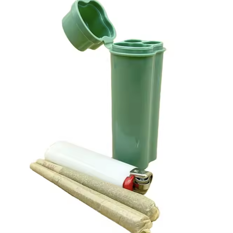 Packing Case for Cigarettes 109mm 2 Capacity Small Joints Container Lighter Case Suit for 1-1/4 Pre Rolled Rolling Paper Tobacco Box