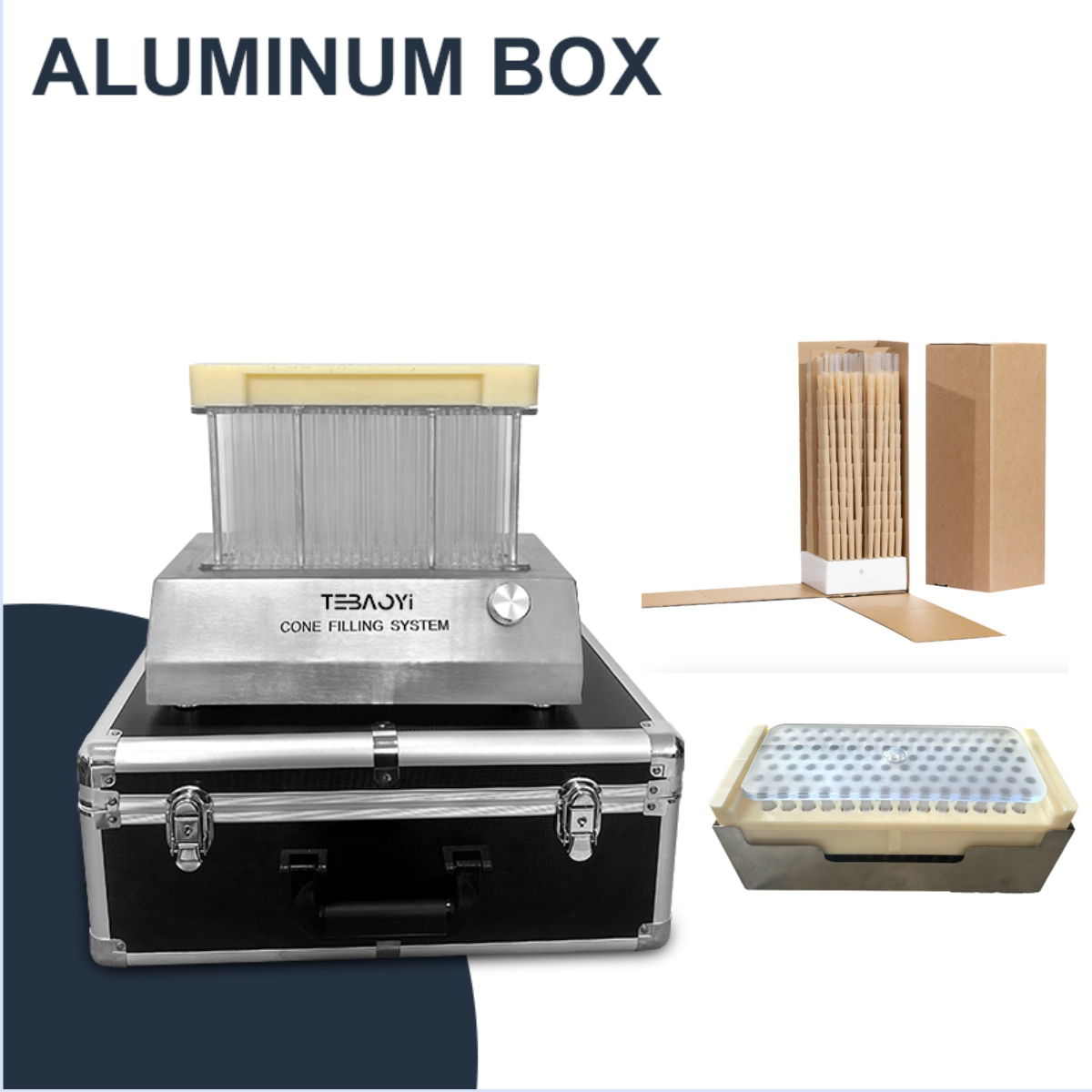 Knockbox King Size Rolling Cone Machine And Duth Crown Device Closer Blunt