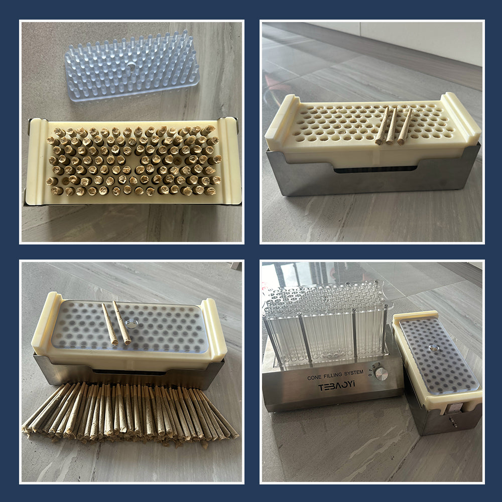 Dutch Crown Device For King Size Use With Pre Rolled Cone Filling Machine