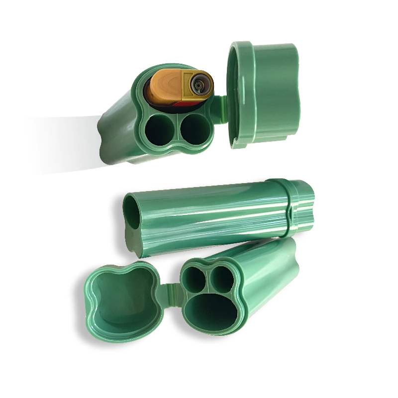 Packing Case for Cigarettes 109mm 2 Capacity Small Joints Container Lighter Case Suit for 1-1/4 Pre Rolled Rolling Paper Tobacco Box
