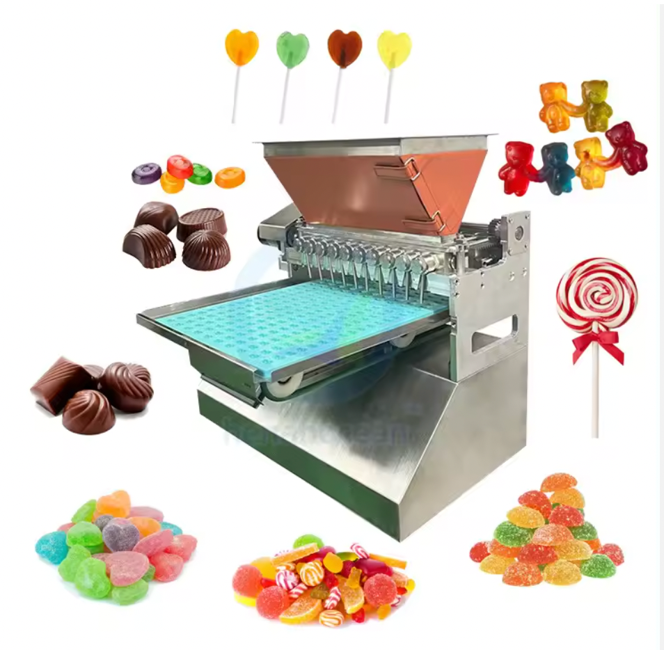 Automatic Gummy Depositing EquipmentJelly Lollipop Chocolate Making Machine For Candy Maker Producing Sweet Small Scale