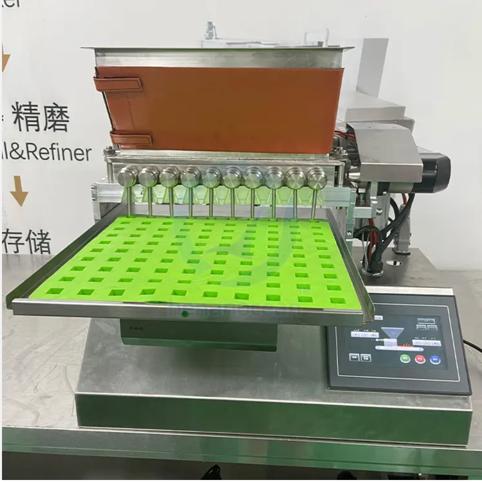 Automatic Gummy Depositing EquipmentJelly Lollipop Chocolate Making Machine For Candy Maker Producing Sweet Small Scale